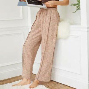 Out From Under Brooke Mid-Rise Loose Fit Lounge Pant - Brown - Size Large